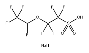 sodium 1,1,2,2‐tetrafluoro‐2‐(1,2,2,2‐tetrafluoroethoxy)ethanesulfonate Structure