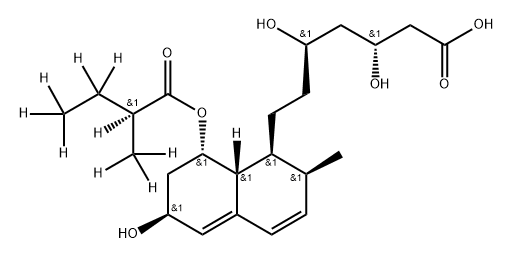 Pravastatin D9 Structure