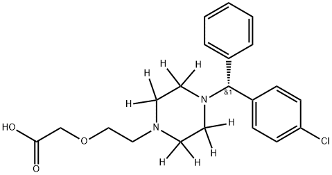 Levocetirizine dihydrochloride salt Structure