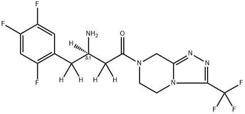 Sitagliptin phosphate salt Structure