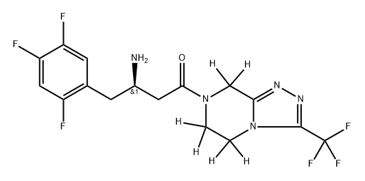 Sitagliptin D6Q: What is 
Sitagliptin D6 Q: What is the CAS Number of 
Sitagliptin D6 Structure