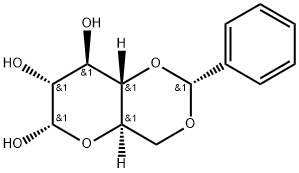 α-D-Glucopyranose, 4,6-O-[(R)-phenylmethylene]- Structure