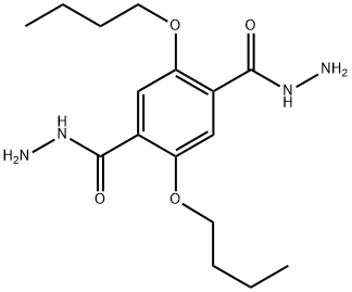 1,4-Benzenedicarboxylic acid, 2,5-dibutoxy-, 1,4-dihydrazide 구조식 이미지