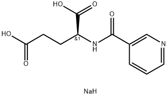 L-Glutamic acid, N-(3-pyridinylcarbonyl)-, disodium salt (9CI) 구조식 이미지