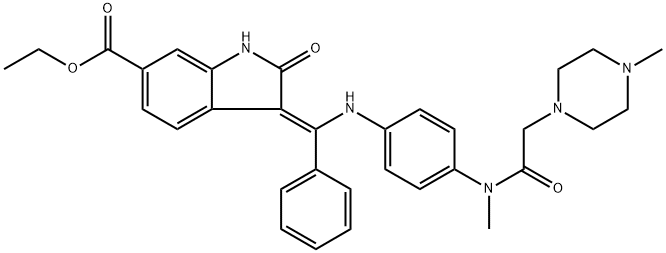 Nintedanib impurity YZ 구조식 이미지