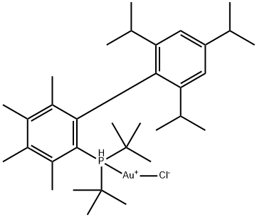 Me4-tert-butyl XPhos-AuCl 구조식 이미지