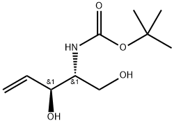 D-erythro-Pent-1-enitol, 1,2,4-trideoxy-4-[[(1,1-dimethylethoxy)carbonyl]amino]- Structure