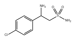 Benzeneethanesulfonamide, β-amino-4-chloro- Structure