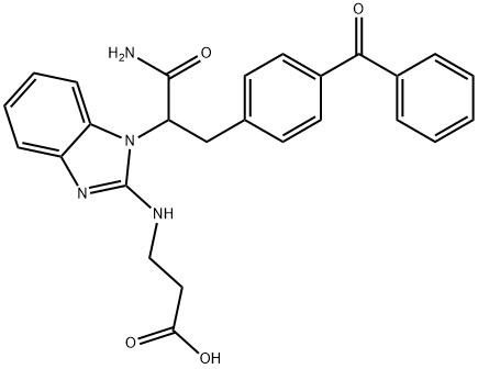 3-((5-benzoyl- 1H-benzo[d]imidazol-2-yl)amino)propanoic acid Structure