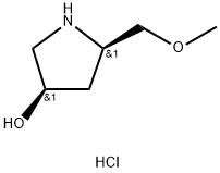 (3R,5R)-5-(methoxymethyl)pyrrolidin-3-ol hydrochloride Structure