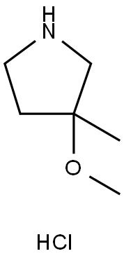 3-Methoxy-3-methyl-pyrrolidine hydrochloride 구조식 이미지