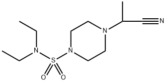 4-(1-Cyanoethyl)-N,N-diethylpiperazine-1-sulfonamide Structure