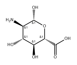 β-D-Glucopyranuronic acid, 2-amino-2-deoxy- Structure