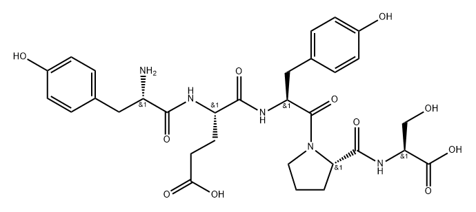 cholecystokinin precursor C-terminal pentapeptide Structure