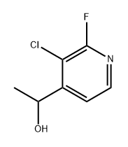 4-Pyridinemethanol, 3-chloro-2-fluoro-α-methyl- 구조식 이미지