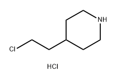 Piperidine, 4-(2-chloroethyl)-, hydrochloride (1:1) Structure