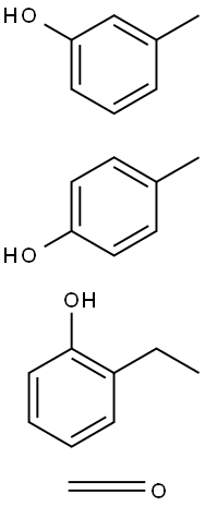 FORMALDEHYDE, POLYMER WITH 2-ETHYLPHENOL, 3-METHYLPHENOL AND 4-METHYLPHENOL) Structure