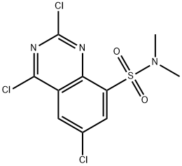 2,4,6-trichloro-quinazoline-8-sulfonic acid dimethylamide 구조식 이미지
