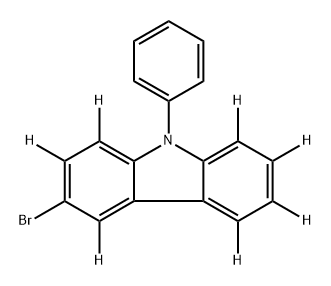 9H-Carbazole-1,2,3,4,5,7,8-d7, 6-bromo-9-phenyl- Structure