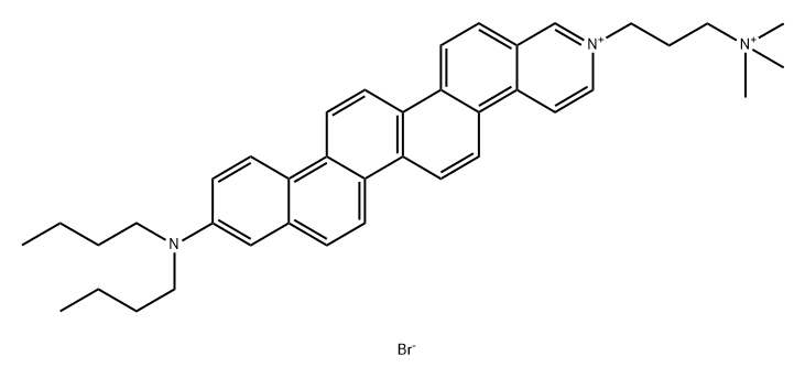 10-(Dibutylamino)-2-[3-(trimethylammonio)propyl]-chryseno[2,1-f]isoquinolinium Bromide (1:2) Structure