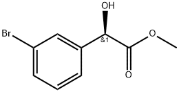 methyl (2R)-2-(3-bromophenyl)-2-hydroxyacetate Structure