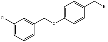 1-[[4-(Bromomethyl)phenoxy]methyl]-3-chlorobenzene Structure