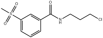 N-(3-Chloropropyl)-3-(methylsulfonyl)benzamide Structure