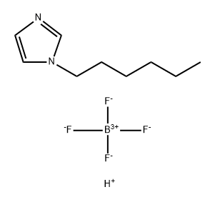 1H-Imidazole, 1-hexyl-, tetrafluoroborate(1-) (1:1) Structure