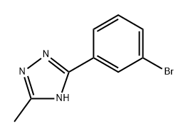 3-(3-Bromophenyl)-5-methyl-1h-1,2,4-triazole Structure