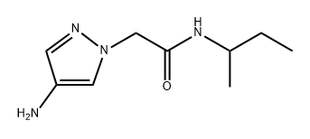 2-(4-Amino-1h-pyrazol-1-yl)-N-(sec-butyl)acetamide Structure