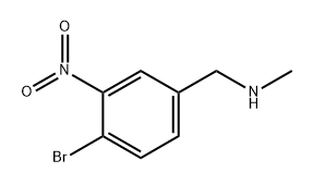 1-(4-bromo-3-nitrophenyl)-N-methylmethanamine Structure