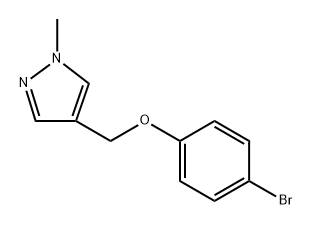 1H-Pyrazole, 4-[(4-bromophenoxy)methyl]-1-methyl- Structure