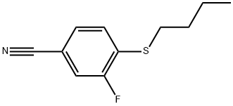 4-(Butylthio)-3-fluorobenzonitrile Structure