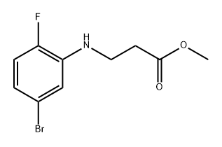 β-Alanine, N-(5-bromo-2-fluorophenyl)-, methyl ester 구조식 이미지