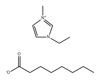 1H-Imidazolium, 3-ethyl-1-methyl-, octanoate (1:1) Structure