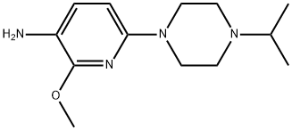 2-Methoxy-6-[4-(1-methylethyl)-1-piperazinyl]-3-pyridinamine Structure