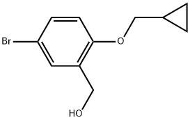 5-Bromo-2-(cyclopropylmethoxy)benzenemethanol Structure