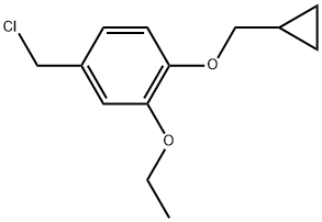 4-(Chloromethyl)-1-(cyclopropylmethoxy)-2-ethoxybenzene Structure