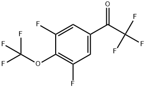 1-(3,5-Difluoro-4-(trifluoromethoxy)phenyl)-2,2,2-trifluoroethanone Structure