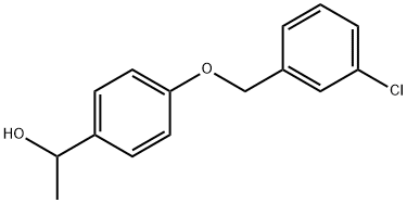 4-[(3-Chlorophenyl)methoxy]-α-methylbenzenemethanol Structure