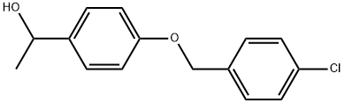 4-[(4-Chlorophenyl)methoxy]-α-methylbenzenemethanol Structure