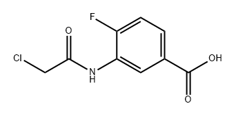 3-(2-chloroacetamido)-4-fluorobenzoic acid Structure