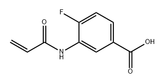 4-fluoro-3-(prop-2-enamido)benzoic acid Structure