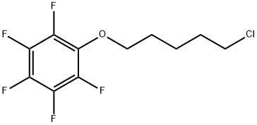 1-[(5-Chloropentyl)oxy]-2,3,4,5,6-pentafluorobenzene Structure