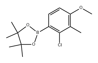 2-(2-Chloro-4-methoxy-3-methylphenyl)-4,4,5,5-tetramethyl-1,3,2-dioxaborolane Structure