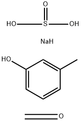 Sulfurous acid, monosodium salt, reaction products with m-cresol-formaldehyde polymer Structure