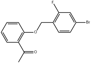 1-[2-[(4-Bromo-2-fluorophenyl)methoxy]phenyl]ethanone Structure