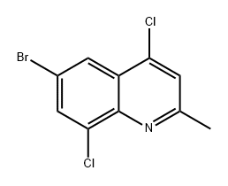 6-bromo-4,8-dichloro-2-methylquinoline 구조식 이미지