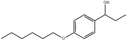 1-(4-(hexyloxy)phenyl)propan-1-ol 구조식 이미지