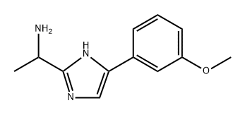 1H-Imidazole-2-methanamine, 5-(3-methoxyphenyl)-α-methyl- 구조식 이미지